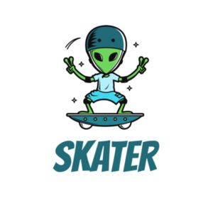 Alien Skater Design