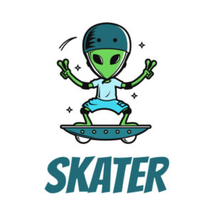 Alien Skater Design