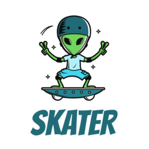 Alien Skater Design